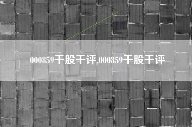 000859千股千评,000859千股千评
