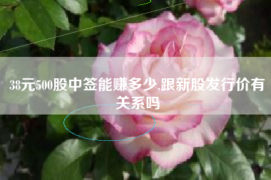 38元500股中签能赚多少,跟新股发行价有关系吗