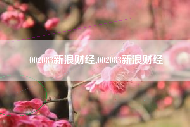 002083新浪财经,002083新浪财经