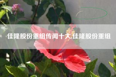 佳隆股份重组传闻十大,佳隆股份重组