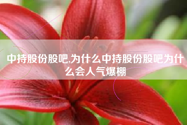 中持股份股吧,为什么中持股份股吧为什么会人气爆棚