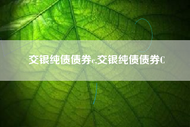 交银纯债债券c,交银纯债债券C