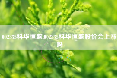 002335科华恒盛,002335科华恒盛股价会上涨吗