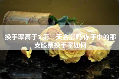 换手率高于50第二天会涨吗,你手中的那支股票换手率如何