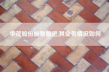 华茂股份股票股吧,其业务情况如何