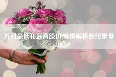 万科最低和最高股价,详情解析创纪录低位