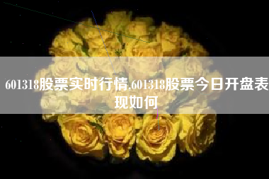 601318股票实时行情,601318股票今日开盘表现如何