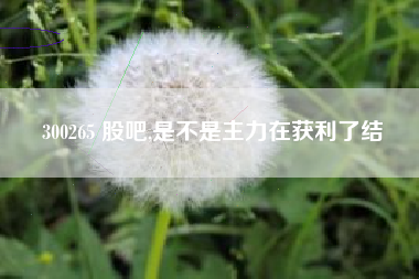 300265 股吧,是不是主力在获利了结