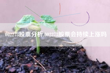002273股票分析,002273股票会持续上涨吗