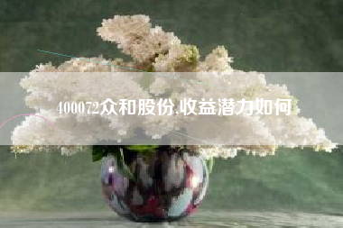 400072众和股份,收益潜力如何