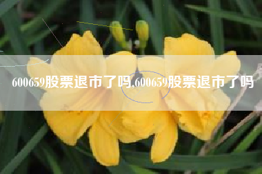 600659股票退市了吗,600659股票退市了吗