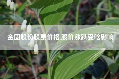 金固股份股票价格,股价涨跌受啥影响