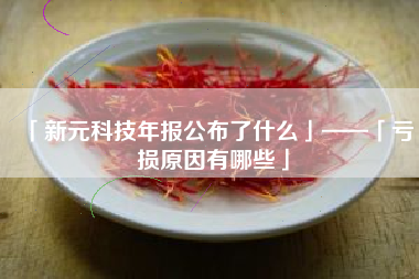 「新元科技年报公布了什么」——「亏损原因有哪些」