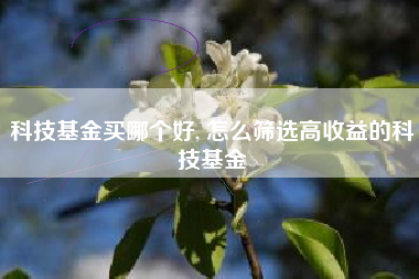 科技基金买哪个好, 怎么筛选高收益的科技基金