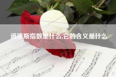 道琼斯指数是什么,它的含义是什么