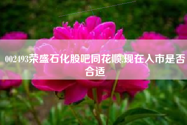 002493荣盛石化股吧同花顺,现在入市是否合适