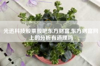 光迅科技股票股吧东方财富,东方财富网上的分析有道理吗