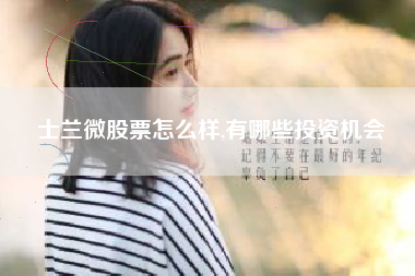士兰微股票怎么样,有哪些投资机会