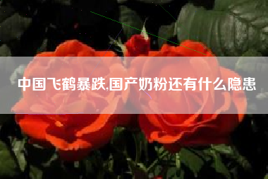 中国飞鹤暴跌,国产奶粉还有什么隐患