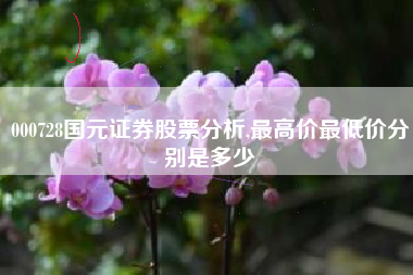 000728国元证券股票分析,最高价最低价分别是多少