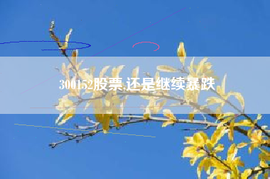 300152股票,还是继续暴跌