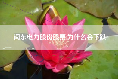 闽东电力股份股票,为什么会下跌