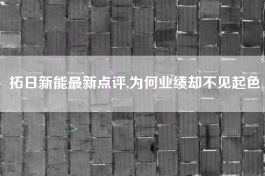 拓日新能最新点评,为何业绩却不见起色