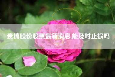 贵糖股份股票最新消息,能及时止损吗