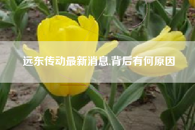 远东传动最新消息,背后有何原因
