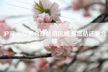 沪深300指数合理估值区域,是低估还是合理