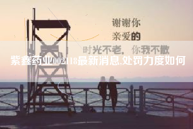 紫鑫药业002118最新消息,处罚力度如何