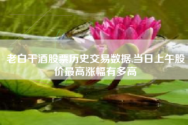 老白干酒股票历史交易数据,当日上午股价最高涨幅有多高