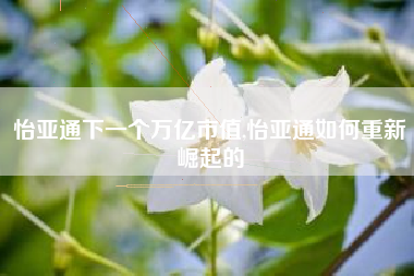 怡亚通下一个万亿市值,怡亚通如何重新崛起的