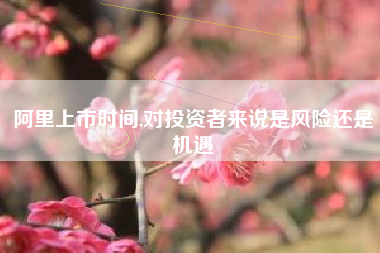 阿里上市时间,对投资者来说是风险还是机遇