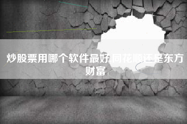 炒股票用哪个软件最好,同花顺还是东方财富