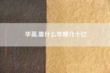 华英,靠什么年赚几十亿