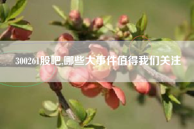 300261股吧,哪些大事件值得我们关注