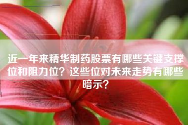 近一年来精华制药股票有哪些关键支撑位和阻力位？这些位对未来走势有哪些暗示？