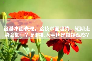 这基本面表现，这技术面趋势，短期走势会如何？是趁机入手还是继续观察？