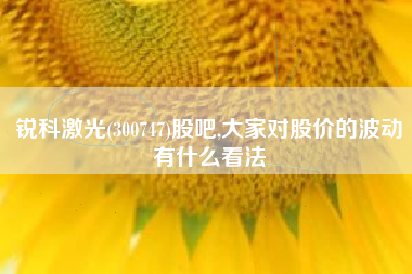 锐科激光(300747)股吧,大家对股价的波动有什么看法