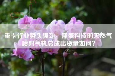 重卡行业势头强劲，隆盛科技的天然气喷射气轨总成出货量如何？
