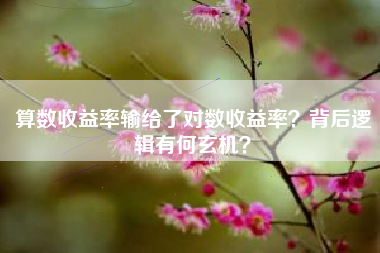 算数收益率输给了对数收益率？背后逻辑有何玄机？