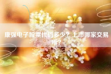 康强电子股票代码多少？上市哪家交易所？