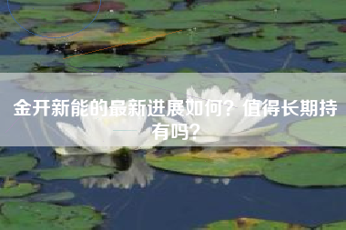金开新能的最新进展如何？值得长期持有吗？