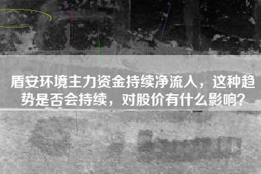 盾安环境主力资金持续净流入，这种趋势是否会持续，对股价有什么影响？