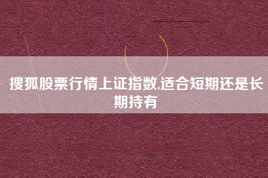 搜狐股票行情上证指数,适合短期还是长期持有