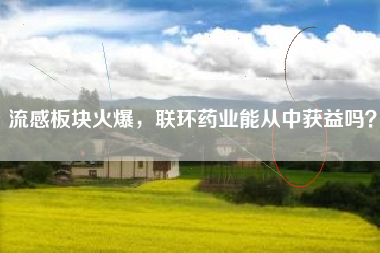 流感板块火爆，联环药业能从中获益吗？