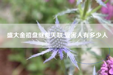 盛大金禧盘继彪失联,受害人有多少人