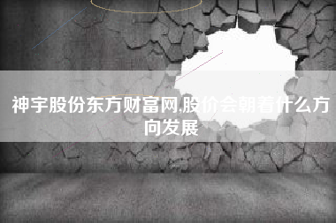 神宇股份东方财富网,股价会朝着什么方向发展