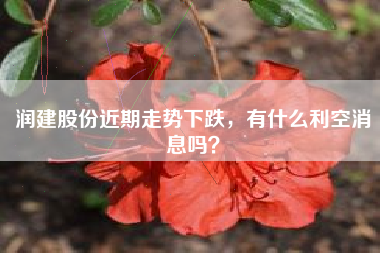 润建股份近期走势下跌，有什么利空消息吗？